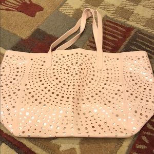 Light pink with gold bag